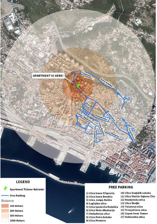 apartment Tiziano-Belveder Rijeka Eksteriør bilde